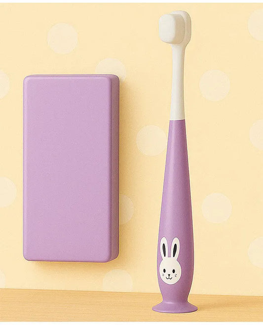 Totilo Kids Bunny Toothbrush with Soft Silicone Head