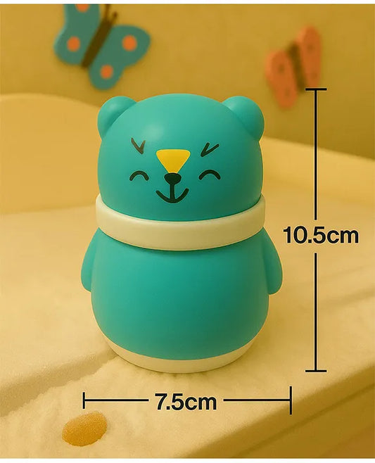 KIDS BASIC Grooming Set Baby Combo| Hair Brush Comb, 1 Portable Powder Puff & A Nail Cutter- Blue, Blue & Blue