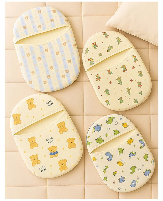 KIDS BASIC Muslin Warm Baby Sleeping Bag | Bonding | Soft & Breathable Swaddle Wrap for Newborns- Blue Stripes Print