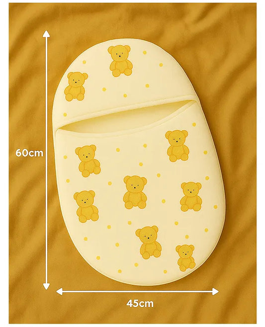 KIDS BASIC Muslin Warm Baby Sleeping Bag | Bonding | Soft & Breathable Swaddle Wrap for Newborns- Teddy Print