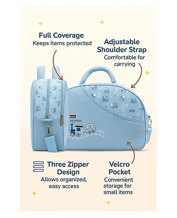 KIDS BASIC  Unique Ideas New Born Baby Multipurpose Polyester Diaper/Mother Bag with Holder Diaper Changing Multi Compartment