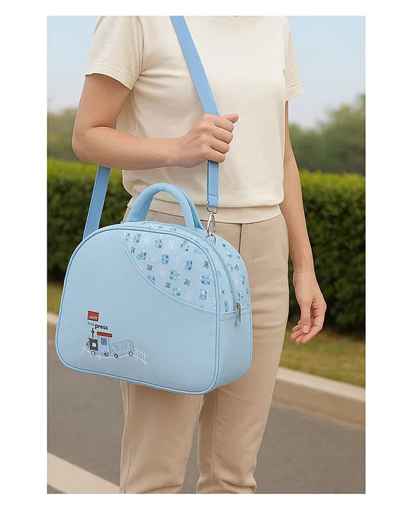 KIDS BASIC  Unique Ideas New Born Baby Multipurpose Polyester Diaper/Mother Bag with Holder Diaper Changing Multi Compartment