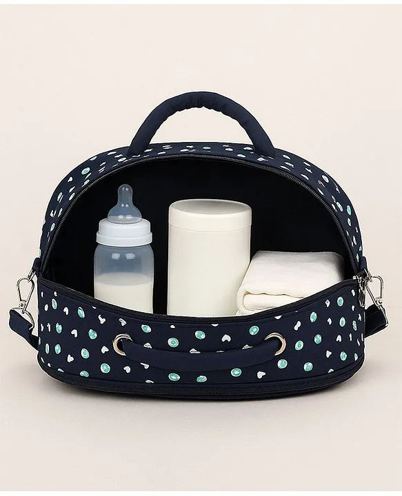KIDS BASIC  Unique Ideas New Born Baby Multipurpose Polyester Diaper/Mother Bag with Holder Diaper Changing Multi Compartment