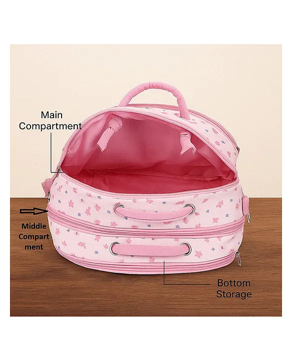 KIDS BASIC  Unique Ideas New Born Baby Multipurpose Polyester Diaper/Mother Bag with Holder Diaper Changing Multi Compartment