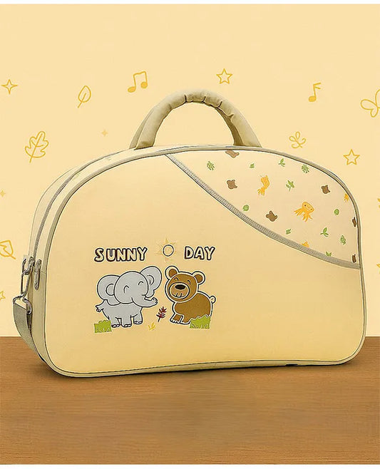 KIDS BASIC  Unique Ideas New Born Baby Multipurpose Polyester Diaper/Mother Bag with Holder Diaper Changing Multi Compartment