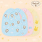 KIDS BASIC  Baby Soft Feeding Bib Apron Cute Multi Print with Tich Button - Multicolor