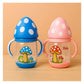 KIDS BASIC BPA Free Baby Mushroom Sipper Cup with Silicone Nipple Sippy Cup with Soft Silicone Spout Soft Silicone Nipple Sipper Cup with Handle