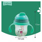 KIDS BASIC Flap Baby Silicone Straw Sipper With Handle Spill Proof Sipper - 240ml