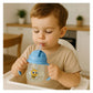 KIDS BASIC Flap Baby Silicone Straw Sipper With Handle Spill Proof Sipper - 240ml