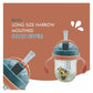 KIDS BASIC Flap Baby Silicone Straw Sipper With Handle Spill Proof Sipper - 240ml