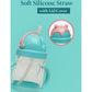 KIDS BASIC Flap Baby Silicone Straw Sipper With Handle L Spill Proof Sipper 120ml