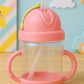 KIDS BASIC Flap Baby Silicone Straw Sipper With Handle L Spill Proof Sipper 120ml