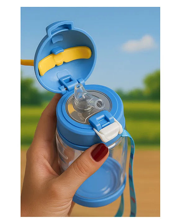 KIDS BASIC Deer HornPlastic Baby Silicone Straw Sipper Spill Proof Sipper - 600 ml
