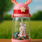 KIDS BASIC Deer HornPlastic Baby Silicone Straw Sipper Spill Proof Sipper - 600 ml