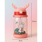 KIDS BASIC Deer HornPlastic Baby Silicone Straw Sipper Spill Proof Sipper - 600 ml