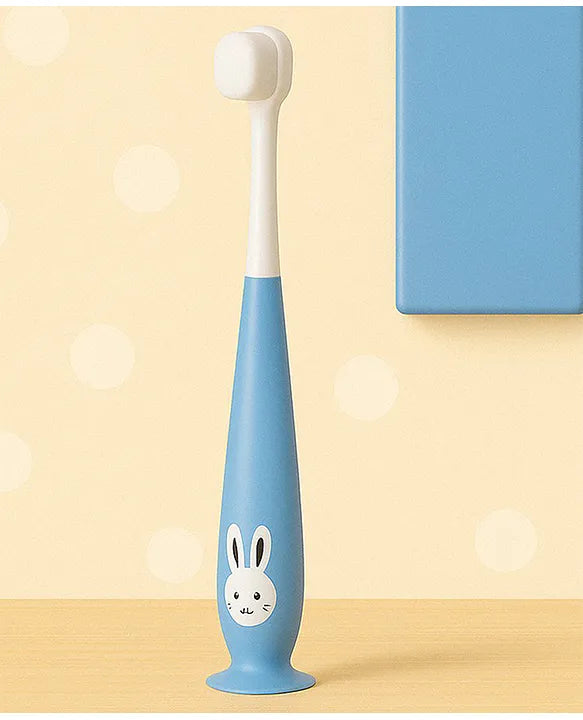 KIDS BASIC Kids Bunny Toothbrush with Soft Silicone Head