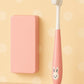 KIDS BASIC Kids Bunny Toothbrush with Soft Silicone Head, Stand - Up Base (Pack OF 2)