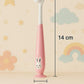 KIDS BASIC Kids Bunny Toothbrush with Soft Silicone Head, Stand - Up Base (Pack OF 2)