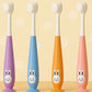 KIDS BASIC Kids Bunny Toothbrush with Soft Silicone Head, Stand - Up Base (Pack OF 2)