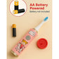 KIDS BASIC Children's Electric Toothbrush with Cartoon Characters, Soft Bristles Battery Operated Kids Cartoonic