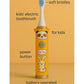 KIDS BASIC Children's Electric Toothbrush with Cartoon Characters, Soft Bristles Battery Operated Kids Cartoonic