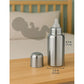 KIDS BASIC Stainless Steel Baby Feeding Bottle Bpa freen silicone nipple - Silver