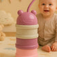 KIDS BASIC 3 - Layer Cute Bear Portable Baby Food & Milk Powder Container - Multicolor
