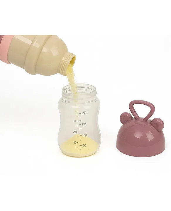 KIDS BASIC 3 - Layer Cute Bear Portable Baby Food & Milk Powder Container - Multicolor