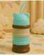 KIDS BASIC 3 - Layer Cute Bear Portable Baby Food & Milk Powder Container - Multicolor