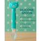 KIDS BASIC Silicone Spoon for Baby Feeding, BPA Free Food Grade Material Spoon, Baby Feeding Spoon with Comfortable Grip Handle