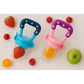KIDS BASIC baby Silicone Food/Fruit Nibbler, Baby Food and Fruit Feeder Combo - (Pack Of 2)