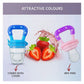 KIDS BASIC baby Silicone Food/Fruit Nibbler, Baby Food and Fruit Feeder Combo - (Pack Of 2)