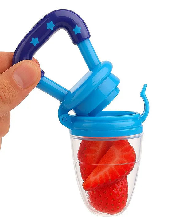 KIDS BASIC baby Silicone Food/Fruit Nibbler, Baby Food and Fruit Feeder Combo - (Pack Of 2)