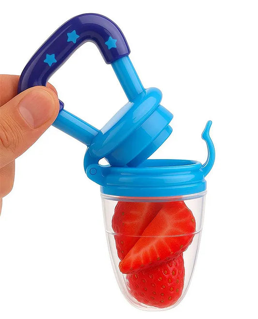 KIDS BASIC baby Silicone Food/Fruit Nibbler, Baby Food and Fruit Feeder Combo - (Pack Of 2)