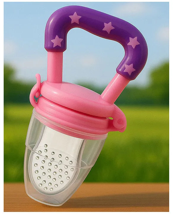 KIDS BASIC baby Silicone Food/Fruit Nibbler, Baby Food and Fruit Feeder Combo -Pack Of 2