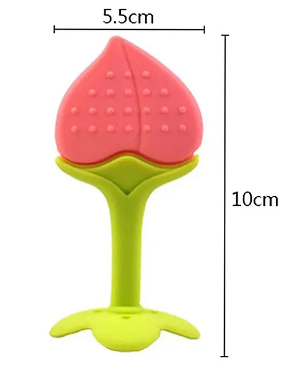 KIDS BASIC Silicone BPA Free Natural Tree Shape Teether 100% Bpa Free Non Toxic (Pack Of 2)