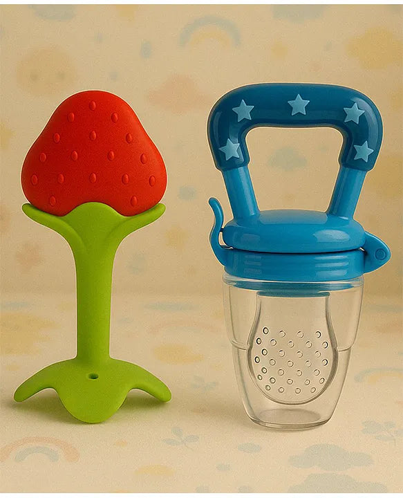 KIDS BASIC Bpa Free 100 % Silicone Fruit Shape Teether And Fruit Feeder