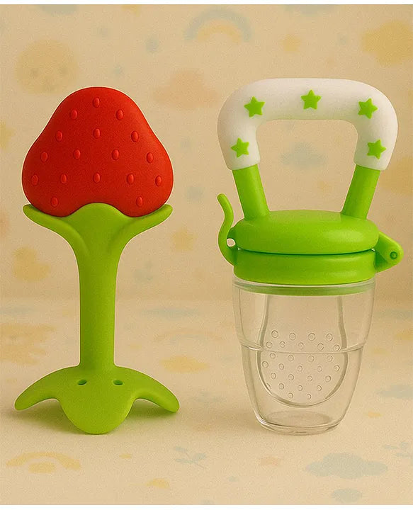 KIDS BASIC Bpa Free 100 % Silicone Fruit Shape Teether And Fruit Feeder