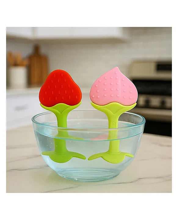 KIDS BASIC Bpa Free 100 % Silicone Fruit Shape Teether And Fruit Feeder
