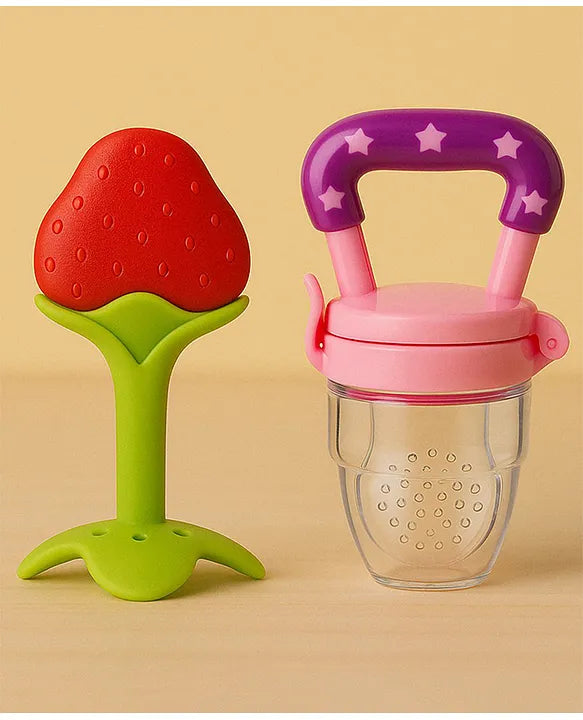 KIDS BASIC Bpa Free 100 % Silicone Fruit Shape Teether And Fruit Feeder