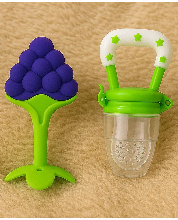 KIDS BASIC Bpa Free 100 % Silicone Fruit Shape Teether And Fruit Feeder