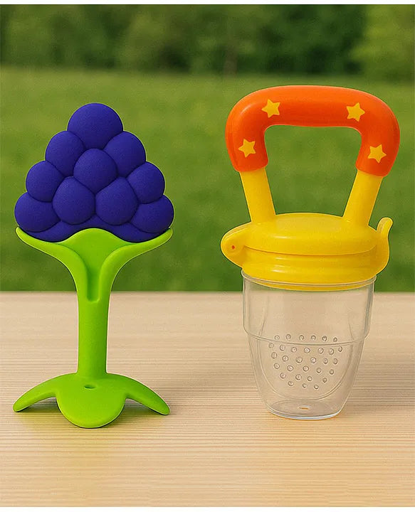 KIDS BASIC Bpa Free 100 % Silicone Fruit Shape Teether And Fruit Feeder