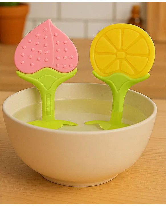 KIDS BASIC Bpa Free 100 % Silicone Fruit Shape Teether And Fruit Feeder