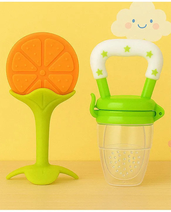KIDS BASIC Bpa Free 100 % Silicone Fruit Shape Teether And Fruit Feeder