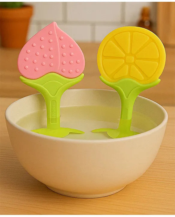 KIDS BASIC Bpa Free 100 % Silicone Fruit Shape Teether And Fruit Feeder