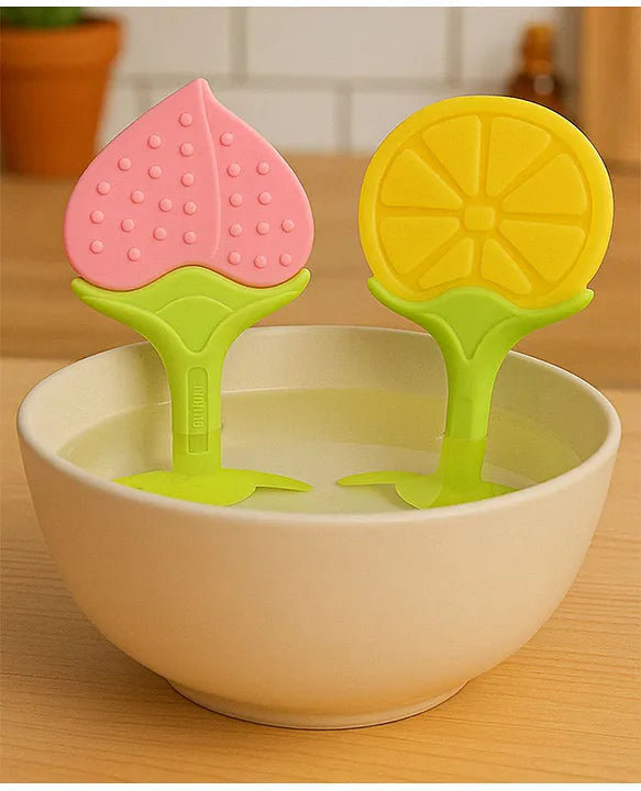 KIDS BASIC Bpa Free 100 % Silicone Fruit Shape Teether And Fruit Feeder