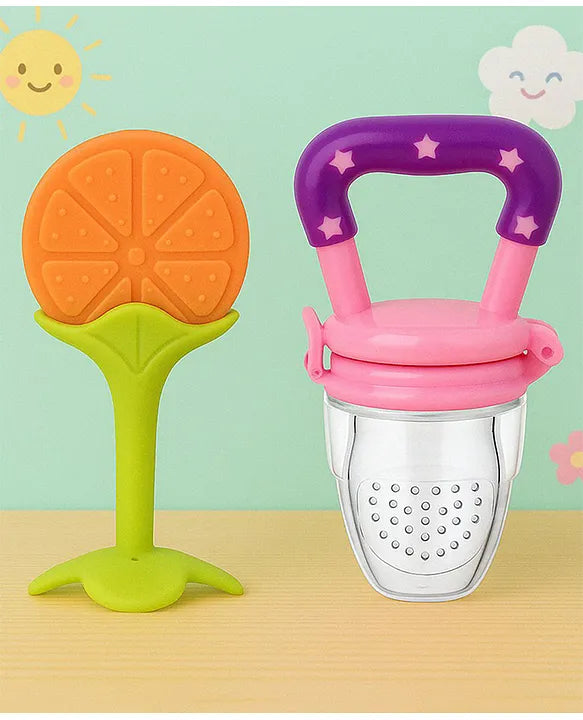 KIDS BASIC Bpa Free 100 % Silicone Fruit Shape Teether And Fruit Feeder