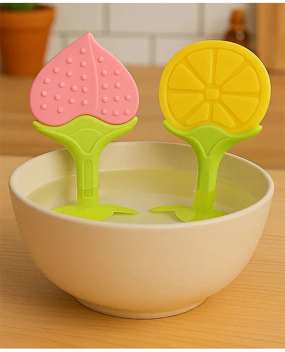 KIDS BASIC Bpa Free 100 % Silicone Fruit Shape Teether And Fruit Feeder