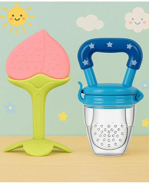 KIDS BASIC Bpa Free 100 % Silicone Fruit Shape Teether And Fruit Feeder