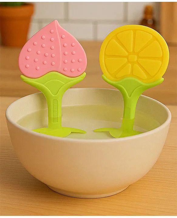 KIDS BASIC Bpa Free 100 % Silicone Fruit Shape Teether And Fruit Feeder